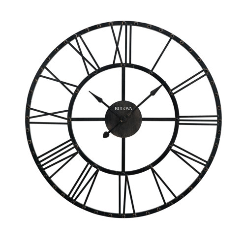 Bulova Metal Wall Clock & Reviews | Wayfair